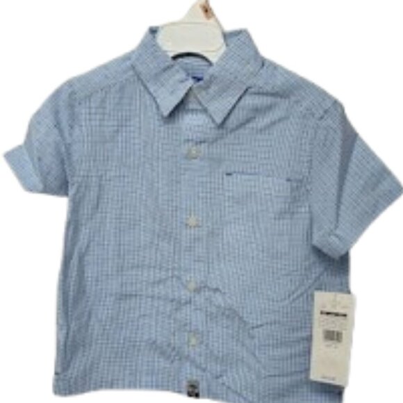 Just Friends Button Down Y2K Dress Shirt Blue Boy 2T NWT - Picture 7 of 7